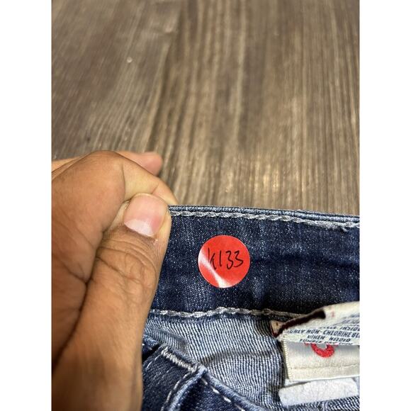 True Religion Womans Jeans Size 31 Straight 31x25 Custom Leg - Picture 6 of 14